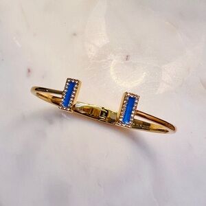 Kate Spade Gold and Blue Cuff Bracelet